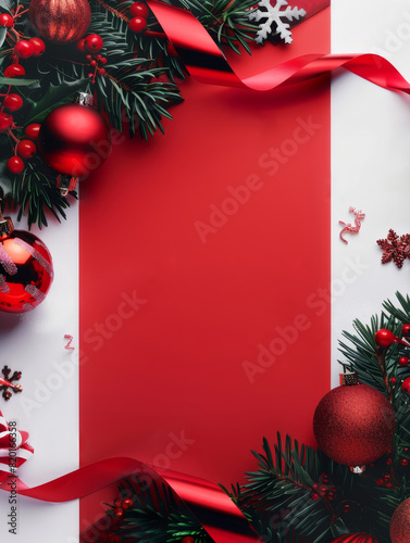 Festive Christmas background. Merry Christmas and Happy New Year banner and poster