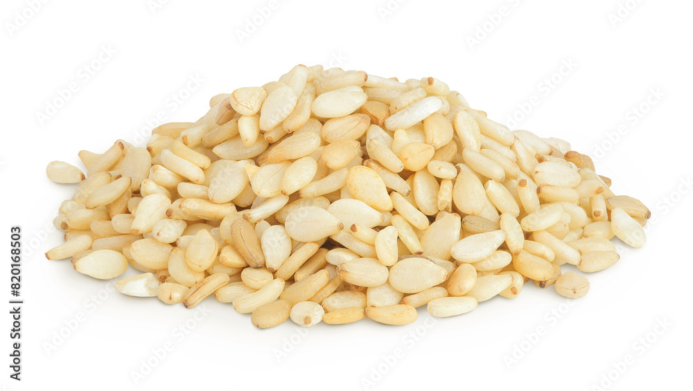 Sesame seeds isolated on white background Sesame seeds isolated on white background
