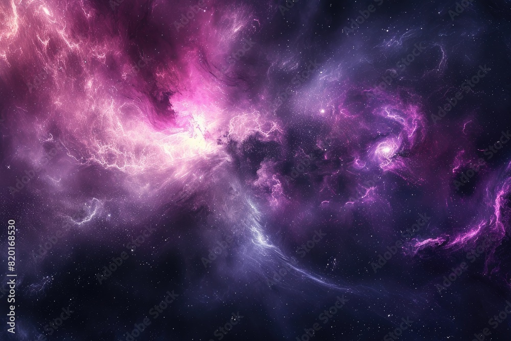 Fototapeta premium Beautiful galaxy background with vibrant colors