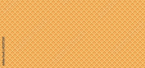 abstract background ice cream waffle background vector illustration seamless  pattern texture wafer.