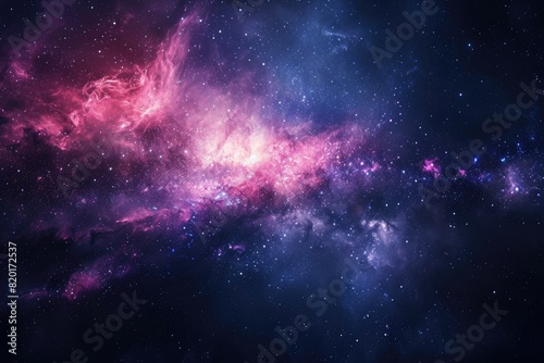 Amazing galaxy with nebulas and cosmic dust