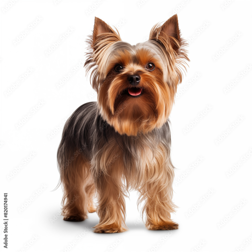 Yorkshire terrier isolated on white Yorkshire terrier isolated on white
