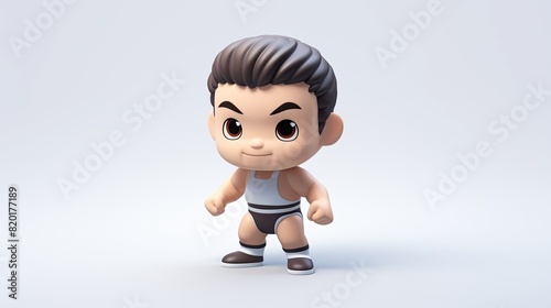 figure of a sumo wrestler in the form of a baby sumo wrestler photo