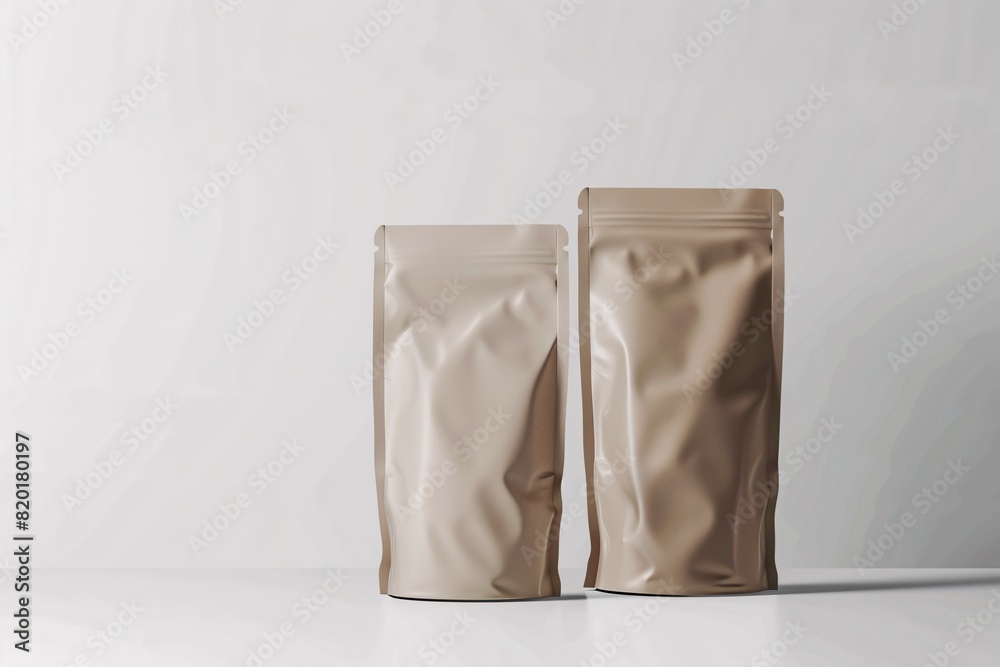 Various mockup containers on a white background for adding brand, logo, or design. Mockup image for product advertisement. Various mockup containers on a white background for adding brand, logo, or design. Mockup image for product advertisement.