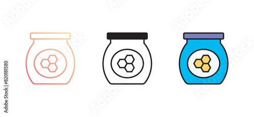 Honey icon design with white background stock illustration