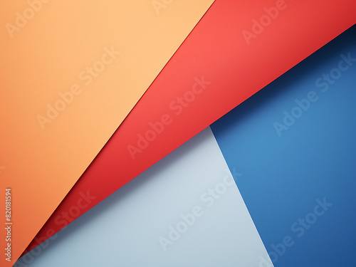 Free Download Top-down view of vibrant, colorful paper arranged in an abstract mockup - GFXLoad