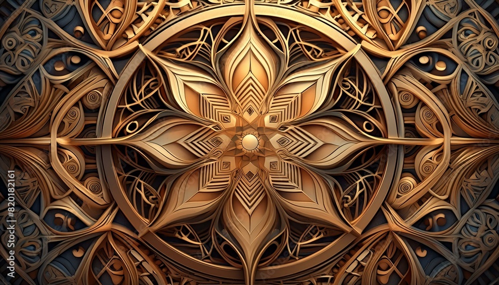 Inlaid Opulence: Ornate Geometric Designs in Artistic Style Inlaid Opulence: Ornate Geometric Designs in Artistic Style