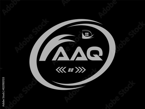 AAQ letter logo Design. AAQ Simple and modern logo. AAQ monogram logo. AAQ Abstract Alphabet vector logo Design.
 photo