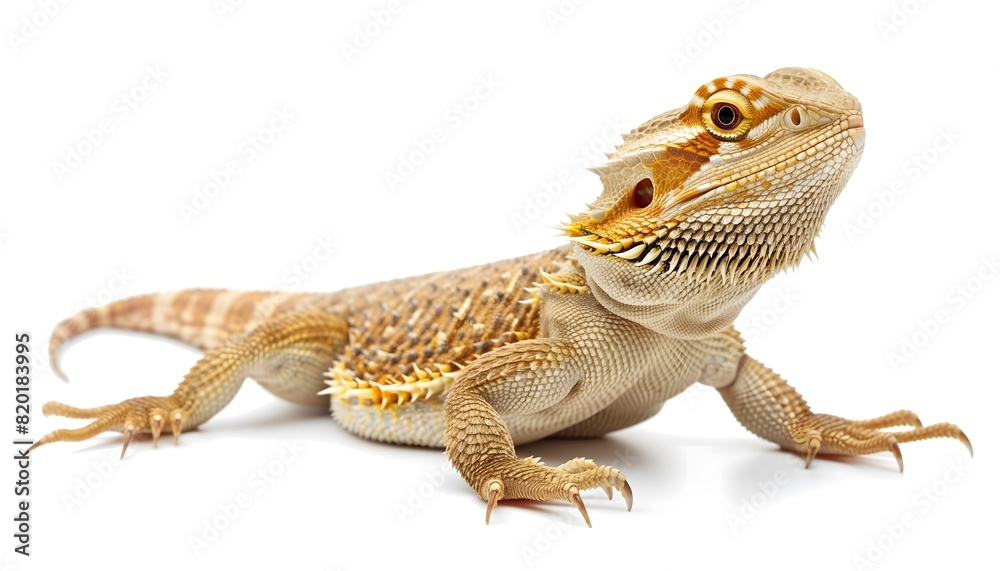 Obraz premium Bearded Dragon Lizard with Vibrant Colors