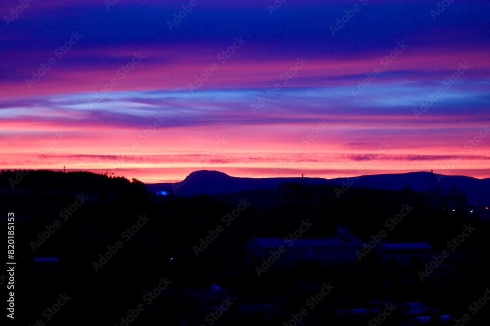 Obraz premium PURPLE PINK SUNSET