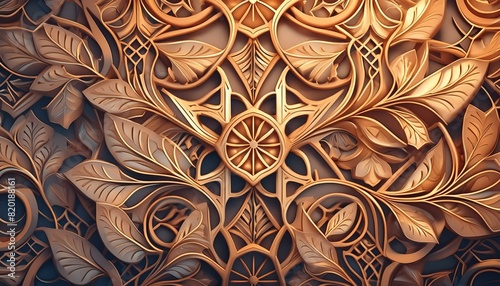 Artistic Precision: Inlaid Style Geometric Patterns
