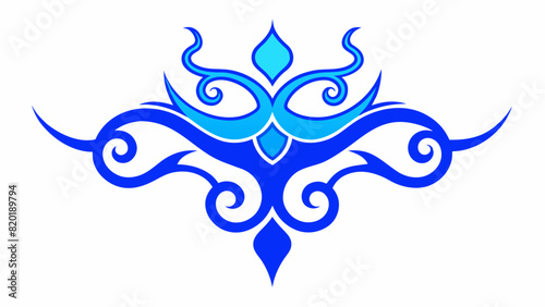 Blue decorative element 