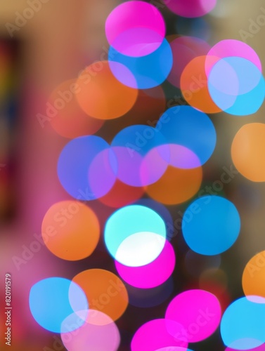 Festive Christmas background defocused blur bokeh light