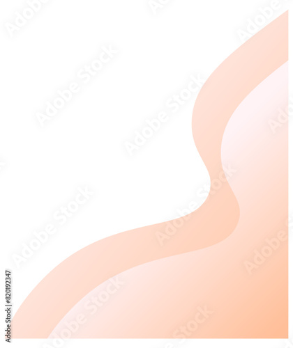 Cream gradient shapes for paper corners. Vector illustration.