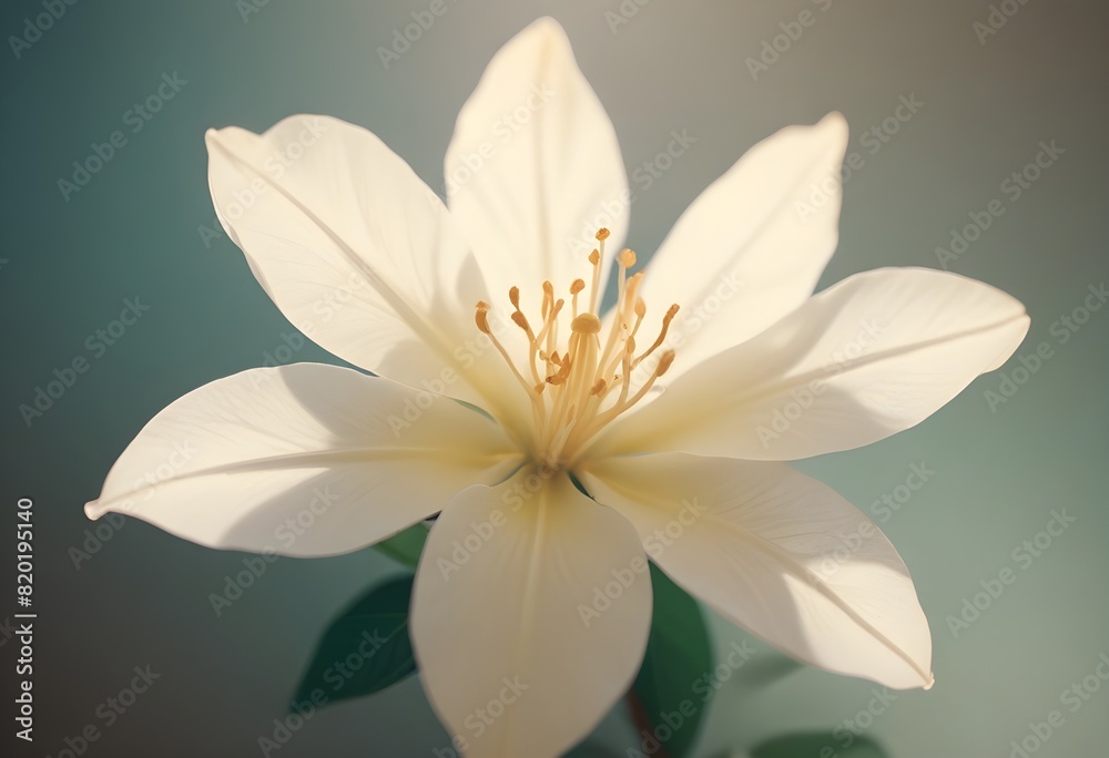 Fototapeta premium Jasmine flower closeup Realistic Light understand with summer season flower concept