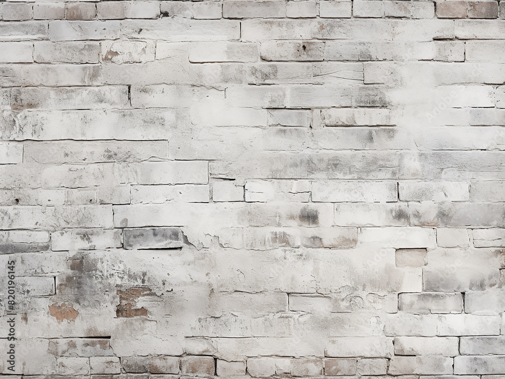 Obraz premium Set your scene against a vintage white brick wall