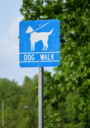 DOG WALK Sign