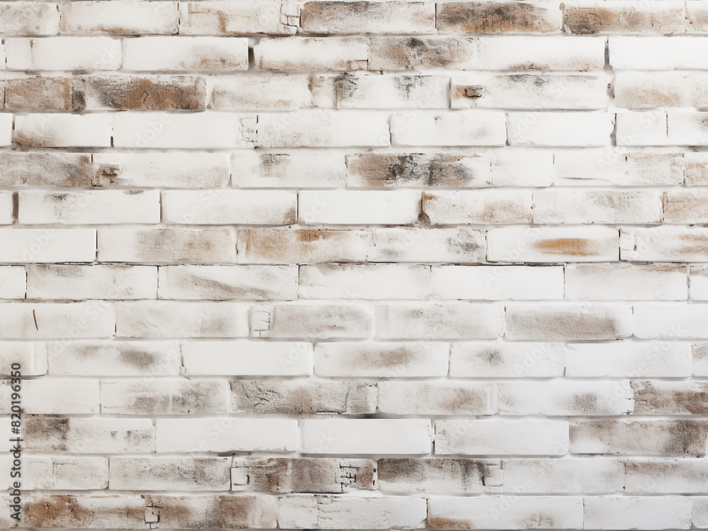 Fototapeta premium A backdrop of white brick wall with a textured surface