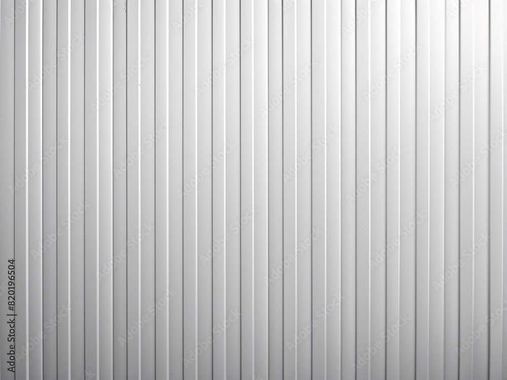 Texture of white corrugated sheet metal adorns the buildings wall Texture of white corrugated sheet metal adorns the buildings wall