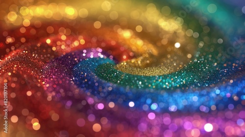 beautiful background with rain bow colorful shinning glitter sparkling background 