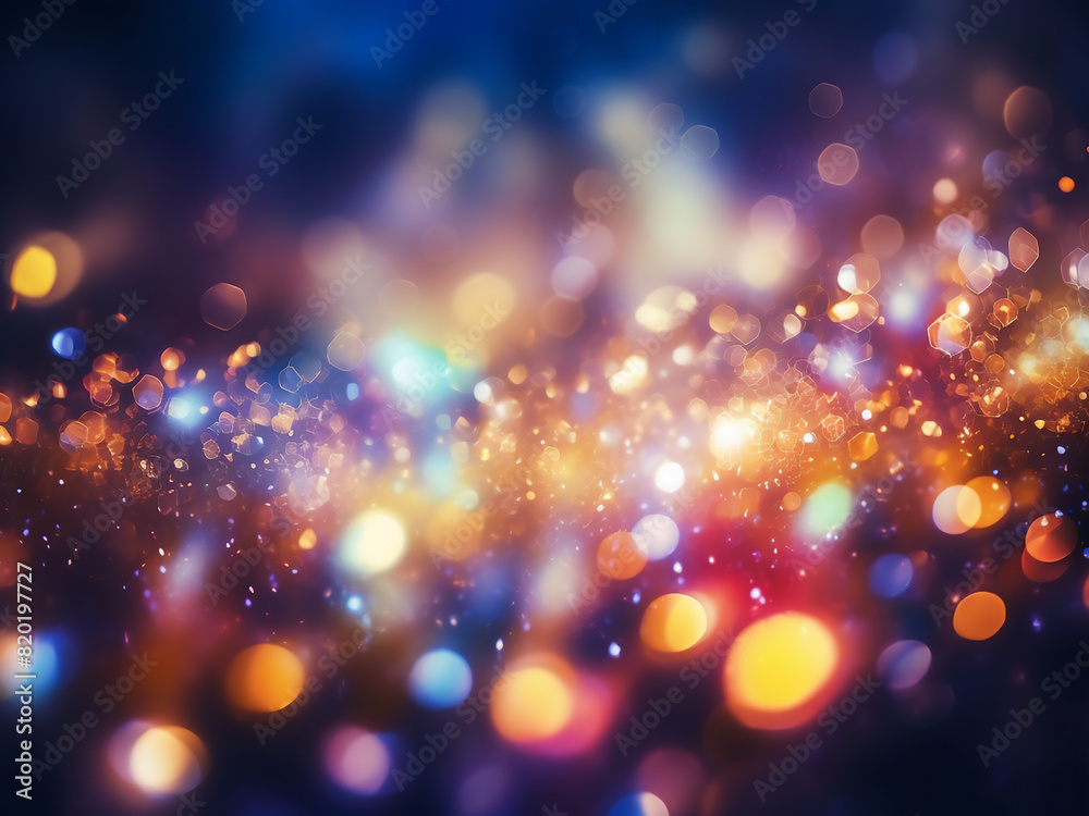 Bokeh background presents an abstract play of light Bokeh background presents an abstract play of light