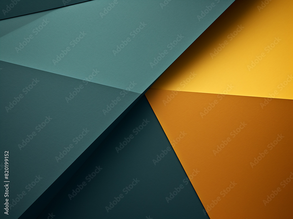 Geometric shadows play across a colorful green paper background Geometric shadows play across a colorful green paper background