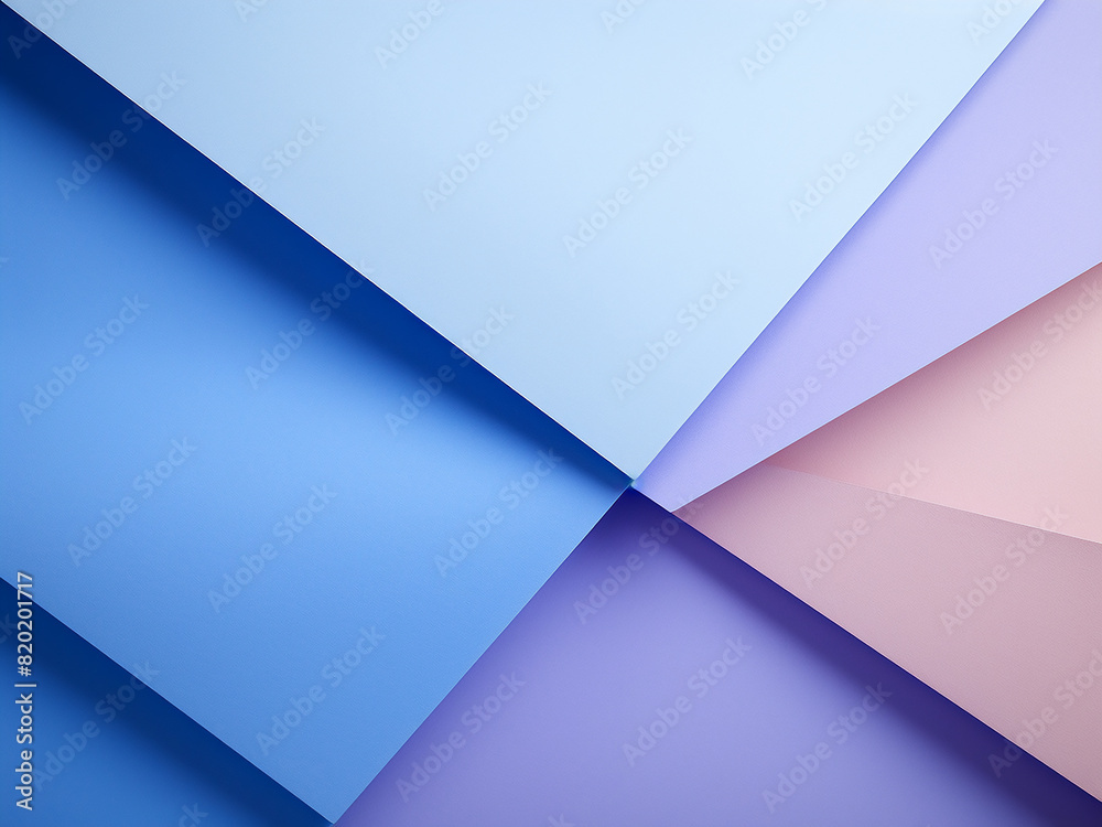 Abstract geometric patterns in blue, light blue, and purple hues on textured paper Abstract geometric patterns in blue, light blue, and purple hues on textured paper