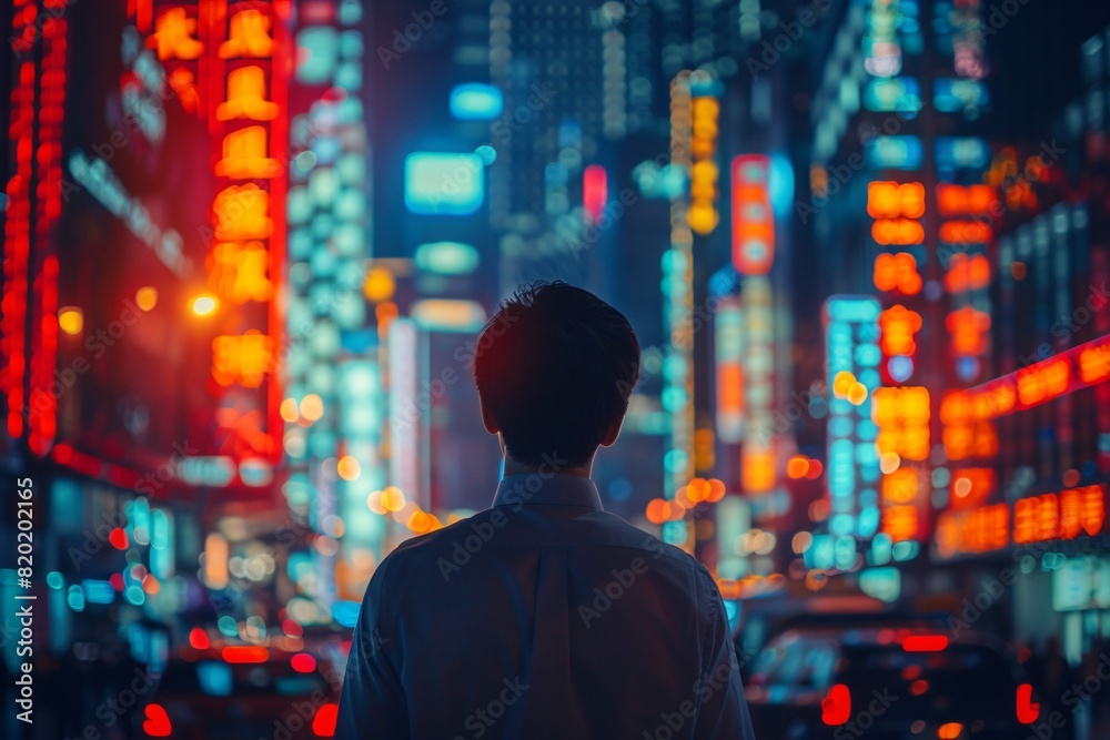 An Asian analyzing stock data An Asian analyzing stock data
