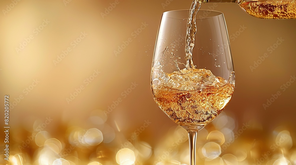 a bottle of wine being poured into a wine glass against a blurred background a bottle of wine being poured into a wine glass against a blurred background