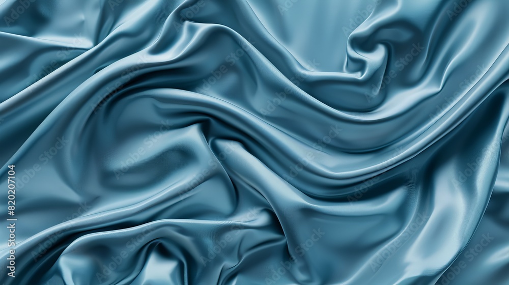 Close-up of light blue silk texture. Smooth and elegant, with a sepia tone. 3D vector illustration included Close-up of light blue silk texture. Smooth and elegant, with a sepia tone. 3D vector illustration included