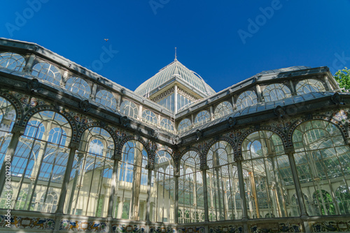 Wallpaper Mural Photograph of the Crystal Palace in El Retiro park. Architecture. City of Madrid. Green area. European tour Torontodigital.ca