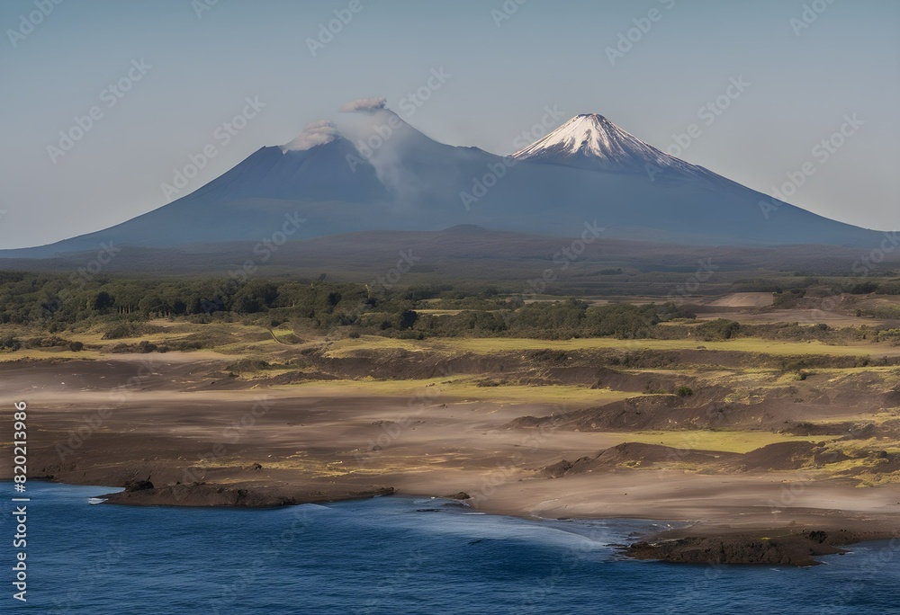 Fototapeta premium A view of a Volcano