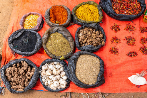 Ethiopia, different species for sale at the market.