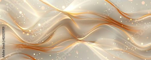 A gold and white wave with glittery specks