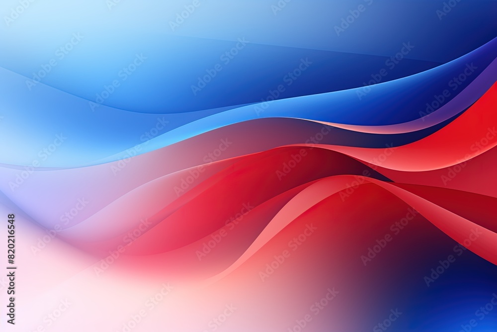 Fototapeta premium Blue and red abstract background.