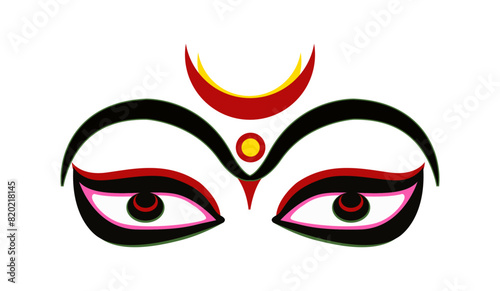 Lord Durga face icon