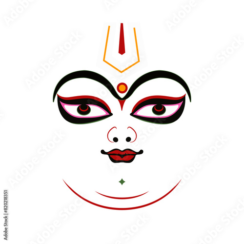 Lord vishnu face icon