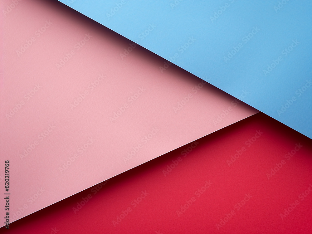 Pink, red, and blue papers blend to form an abstract blank background Pink, red, and blue papers blend to form an abstract blank background