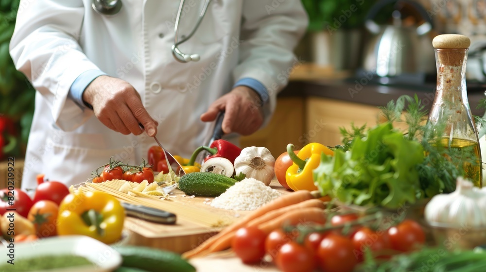 the doctor checks the safety of vegetables the doctor checks the safety of vegetables