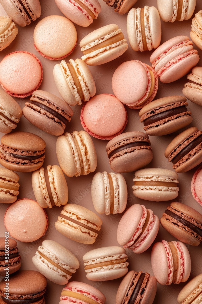top view of macaroons. Selective focus top view of macaroons. Selective focus