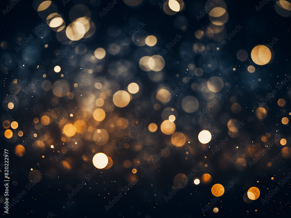 Abstract black bokeh backdrop for holiday nights Abstract black bokeh backdrop for holiday nights