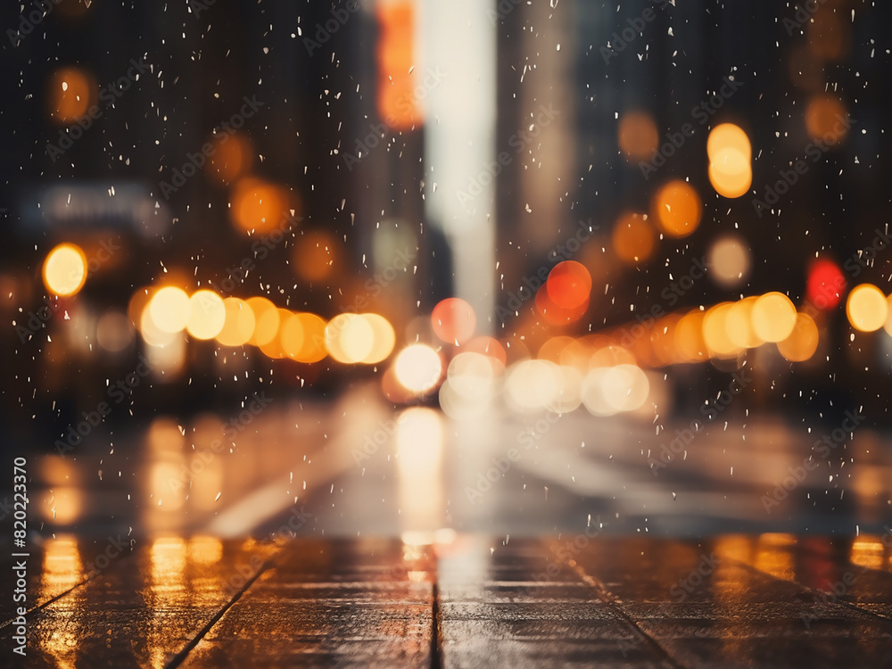Cityscape backdrop: bokeh lights for design purposes Cityscape backdrop: bokeh lights for design purposes