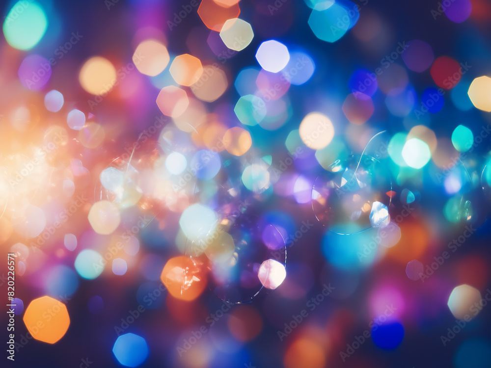 Obraz premium Vivid texture: defocused background with colorful bokeh