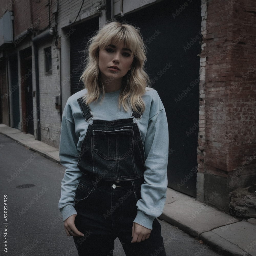 Beautiful Girl in Alley