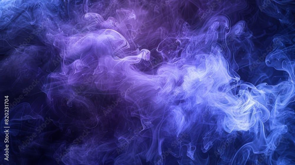 Obraz premium A purple and blue smokey background with a white smokey line