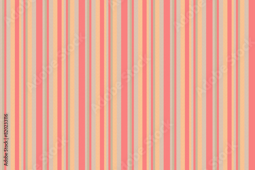 Brand texture stripe background, detailed vertical lines seamless. Geometric vector pattern textile fabric in red and light colors.