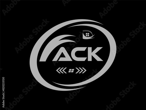 ACK letter logo Design. ACK Simple and modern logo. ACK monogram logo. ACK Abstract Alphabet vector logo Design.