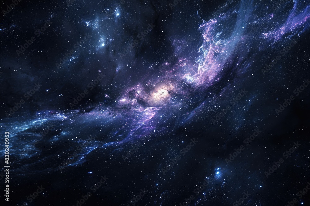 Obraz premium Beautiful cosmic background with vibrant colors