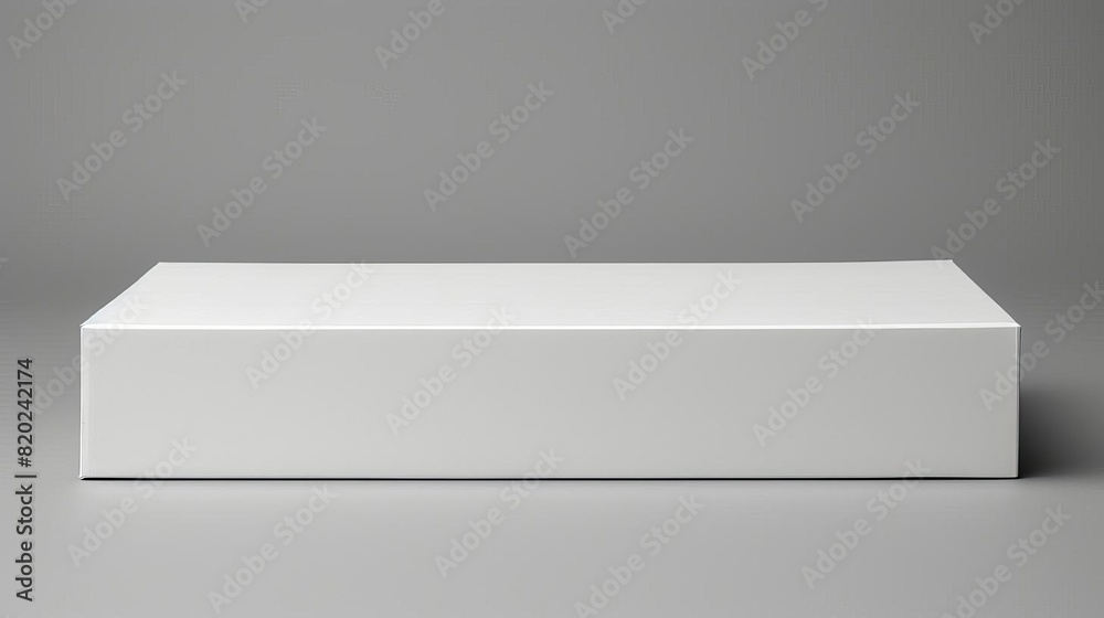 Empty packaging box on a plain background, ideal for product branding and packaging design presentations Empty packaging box on a plain background, ideal for product branding and packaging design presentations