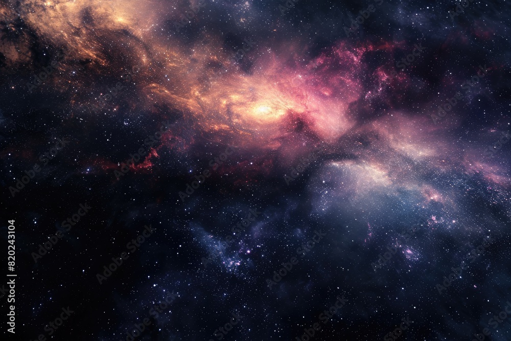 Obraz premium Beautiful galaxy background with vibrant colors